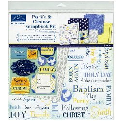 Baptism Boy Scrapbook Page kit